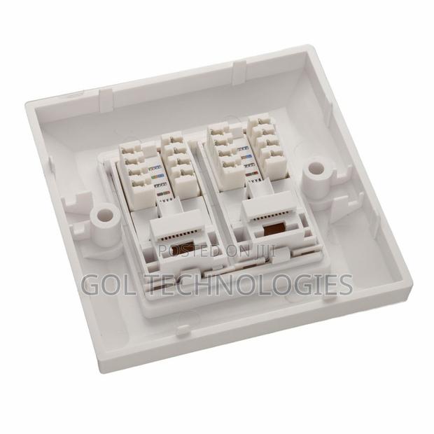 Double Faceplate or Wall Socket With Jack Cat6 · Photo 3