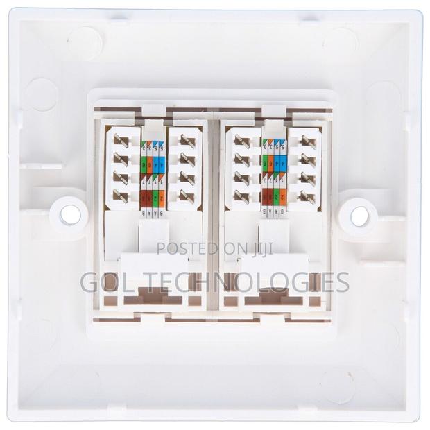 Double Faceplate or Wall Socket With Jack Cat6 · Photo 6