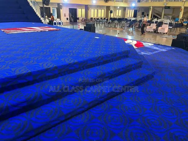 Blue Carpet With Circular Design (Fluffy) · Photo 1