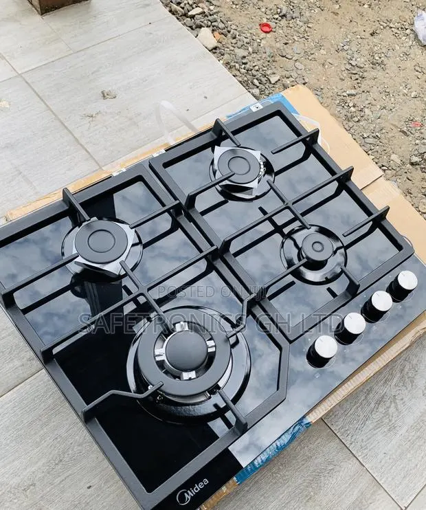 Lovely Design Midea 4 Burner 60cm Gas Hob – Black (60GJ084) · Photo 1