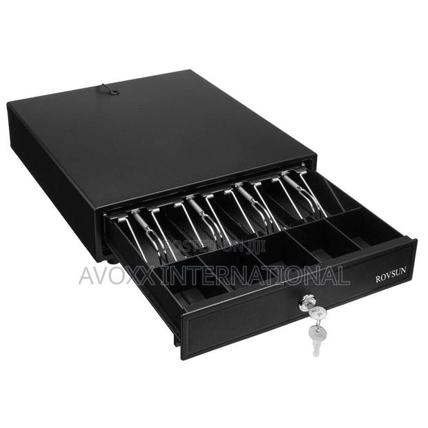 ROVSUN Cash Register Drawer 4 Bill 5 Coin, Money Storage Box · Photo 1