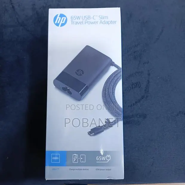 HP USB-C 65W Slim Travel Power Adapter · Photo 1