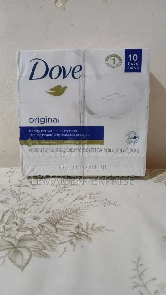Dove Original Beauty Bar Soap (10 Bars) · Photo 1