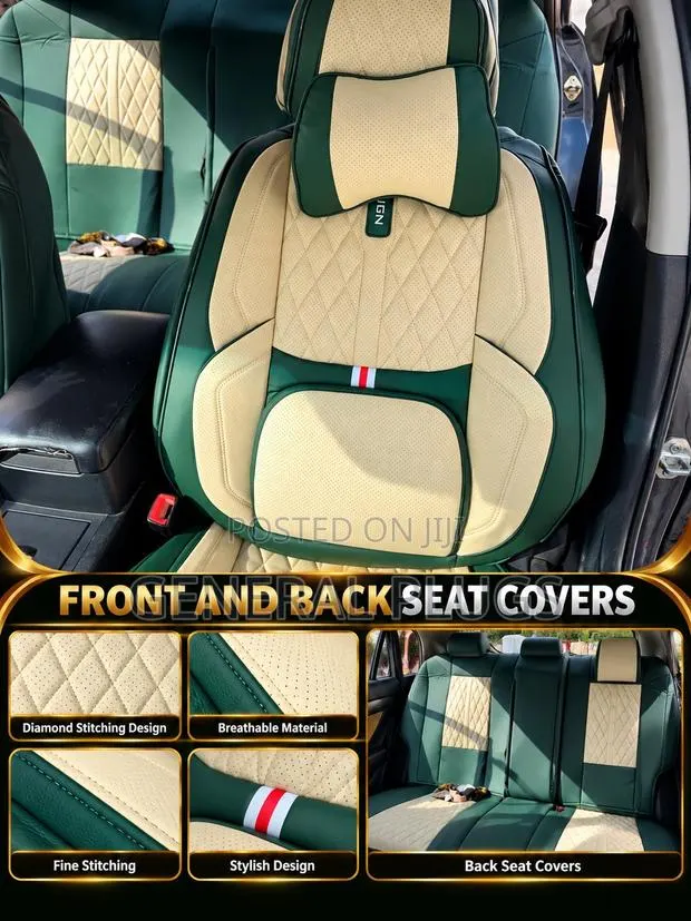 Give Your Car a Fresh Look ; 5 Seater Original Leather Car Seat Covers · Photo 1