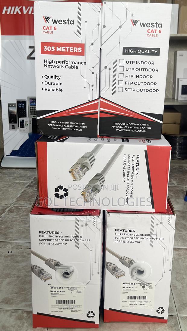 Cat6 Utp 305m Westa High Performance Network Cable · Photo 1