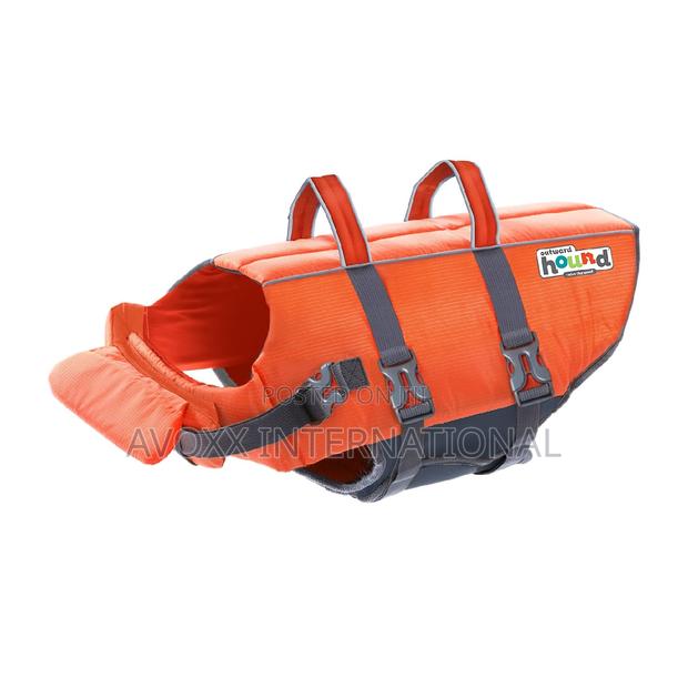 Outward Hound Granby Splash Orange Dog Life Jacket, 21"-27 " · Photo 1