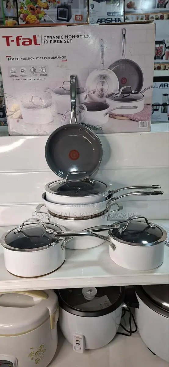 T-Fal Ceramic Non-Stick Cookware Set · Photo 1