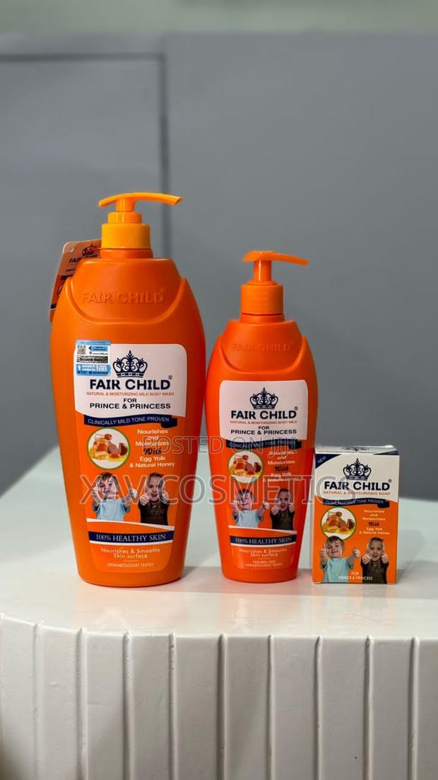 Fair Child Lotion, Wash and Bar Soap Set Orange · Photo 1