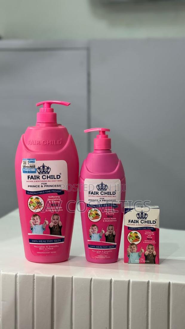 Fair Child Lotion, Wash and Bar Soap. Pink · Photo 1
