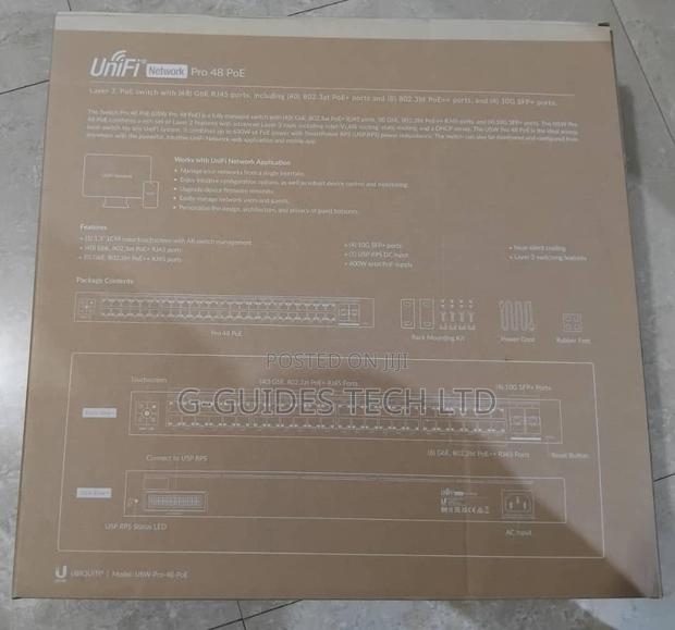 Unifi Usw-Pro-48-Poe Gen2 48-Port Gigabit Layer 3 Switch · Photo 2