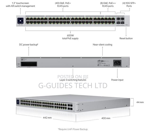 Unifi Usw-Pro-48-Poe Gen2 48-Port Gigabit Layer 3 Switch · Photo 3