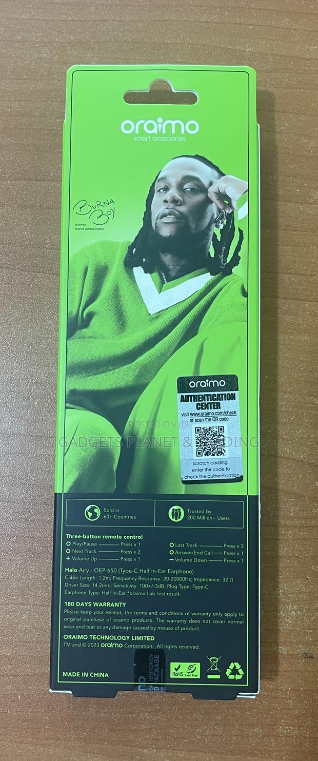 Oraimo Halo Airy Type C Earphones | OEP-650 · Photo 2