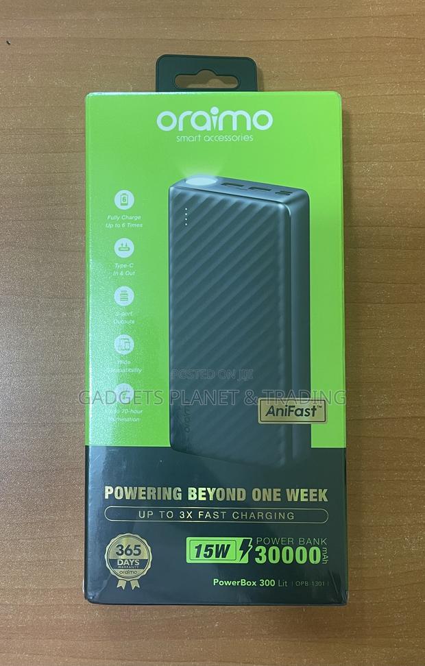 Oraimo Powerbox 300 Lit 30,000mah Power Bank - Opb-1301 · Photo 1