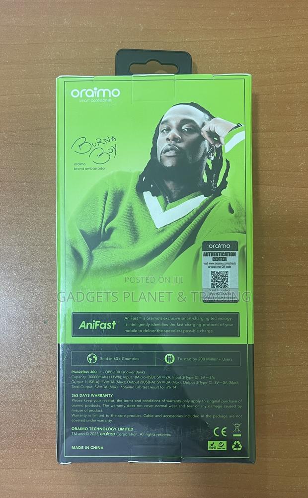 Oraimo Powerbox 300 Lit 30,000mah Power Bank - Opb-1301 · Photo 2