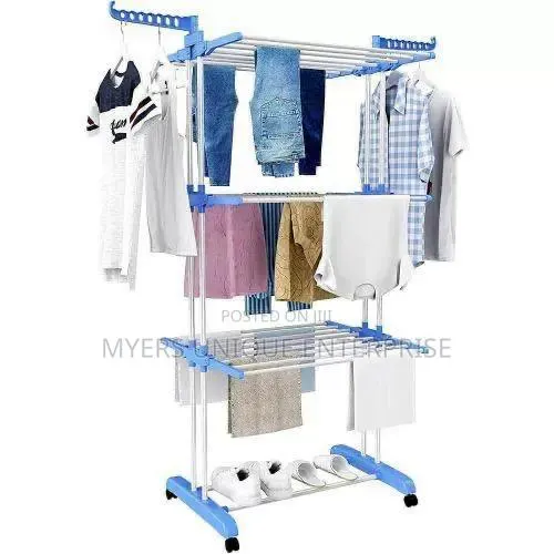 4-Tier Steel Clothes Hanger,50kg(Foldable) · Photo 1