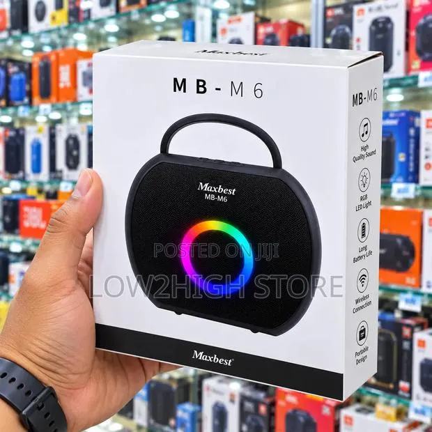 Maxbest MB-M6 Heavy Bass Wireless Bluetooth Speaker - Low2High · Photo 1