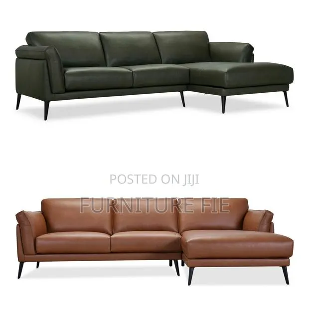 Keery 112" Leather Sectional With Chaise From Macy’S Usa · Photo 1