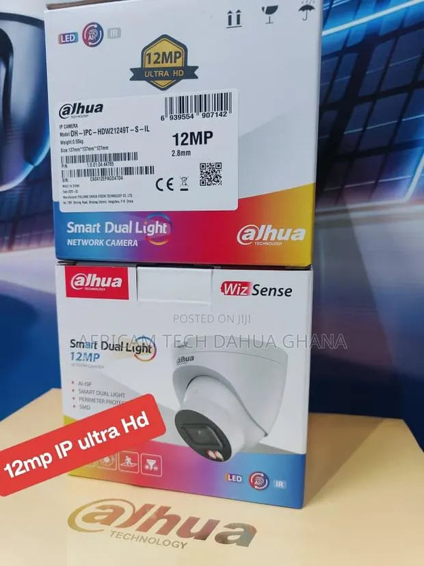 DAHUA12MP Smart Dual Light Ip Dome WizSense Network Camera · Photo 1