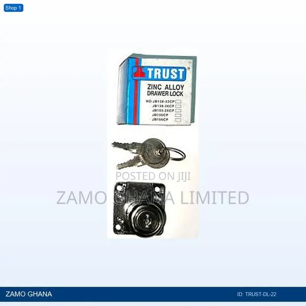 Drawer Lock Trust Short 22mm (Piece) - Trust-Dl-22 · Photo 1