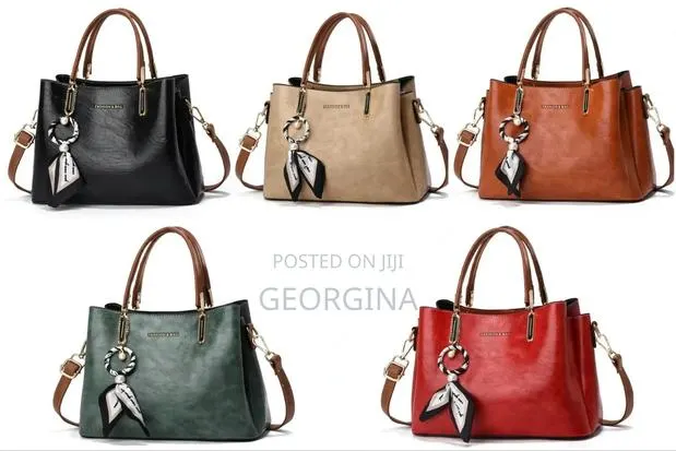 GP-SCARF-01-05 - Office Bag With Scarf - 5 Colours - Tote + Crossbody · Photo 1
