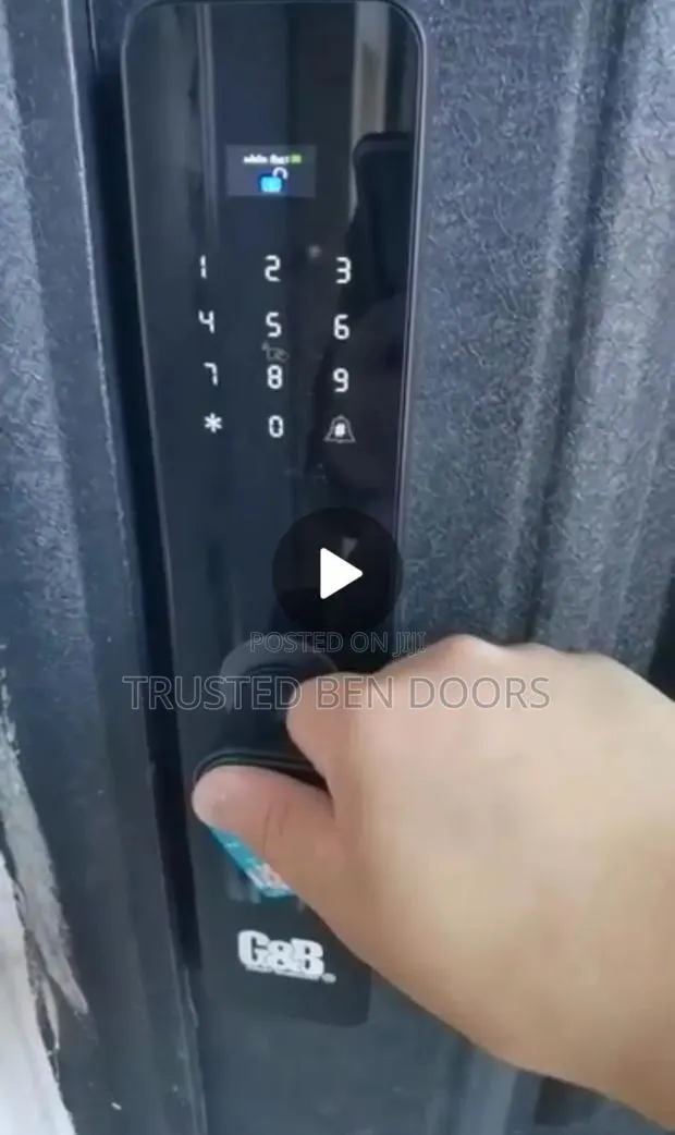 Biometric Smart Door Lock For Security And Wooden Doors · Photo 1