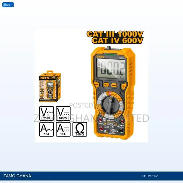 Digital Multimeter 6000 Counts - Dm7502 · Photo 1