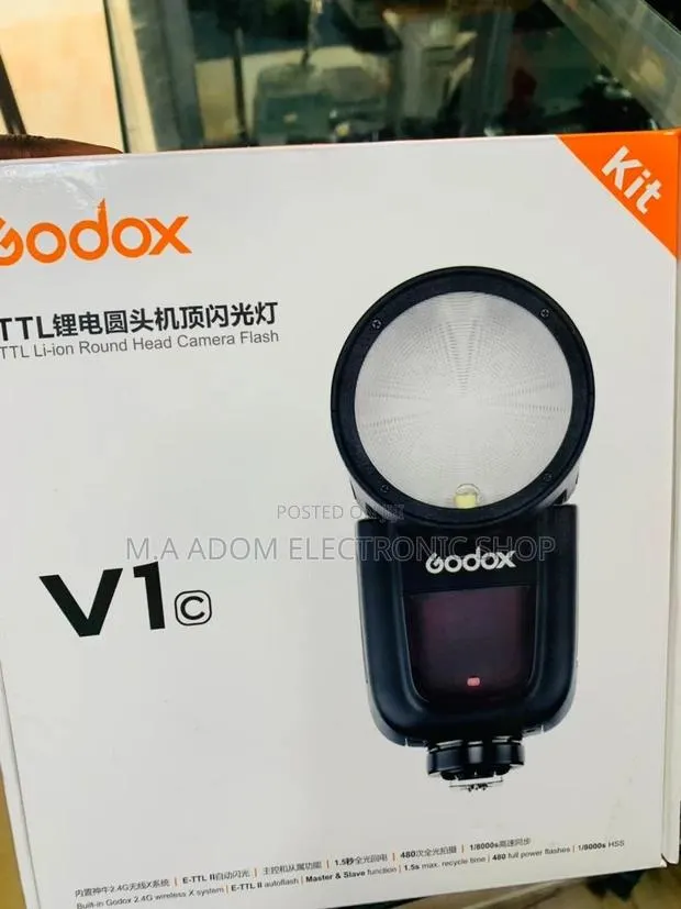 Sleek Design Godox Round Head Camera Flash for Canon. · Photo 1
