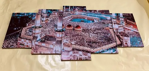 Islamic Wall Arts Canvas 3d Panels Frames Hd Ka'bah · Photo 1