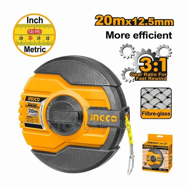 Fibreglass Measuring Tape 20mx12.5mm - Hfmt8320 · Photo 1