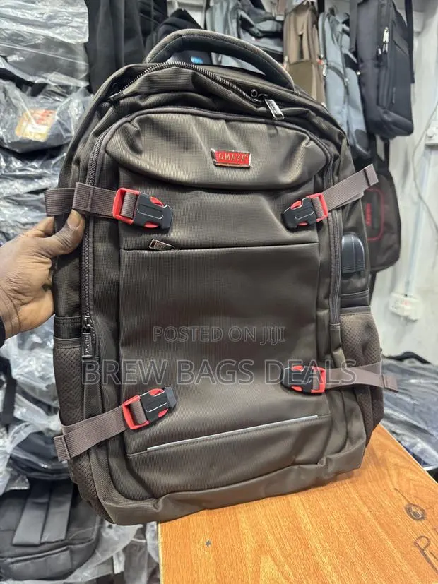 Original Omaya Thick Material Fabric Backpack With USB. · Photo 1