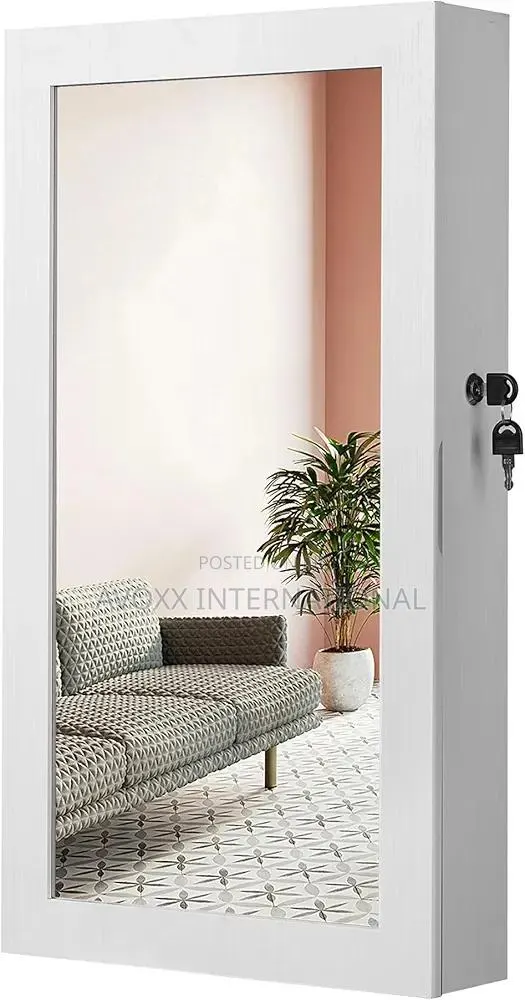 Songmics Lockable Jewelry Cabinet Armoire With Mirror · Photo 1