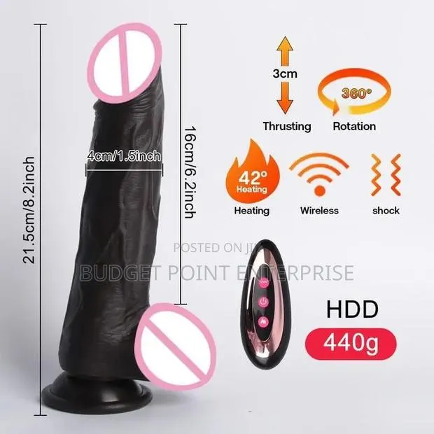 Rechargeable Realistic 8 Inch Silicone Dildo Vibrator + Remote Control · Photo 1