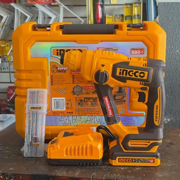 18mm Cordless Brushless Rotary Hammer + 20V Battery – CRHLI201881 · Photo 1