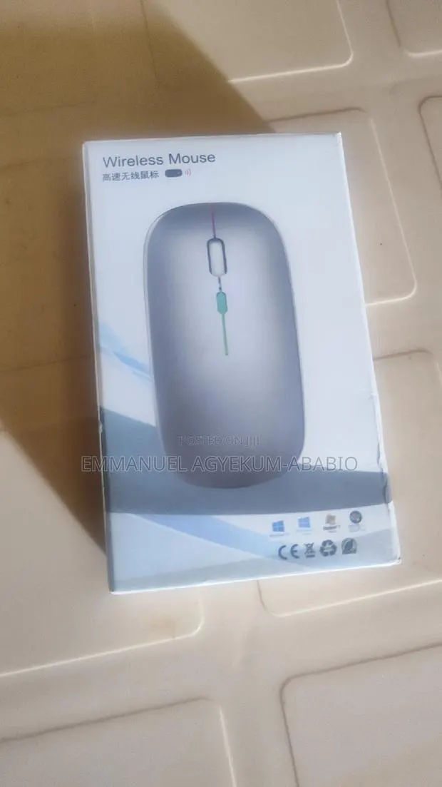 Rechargeable Wireless RGB Mouse Black · Photo 1