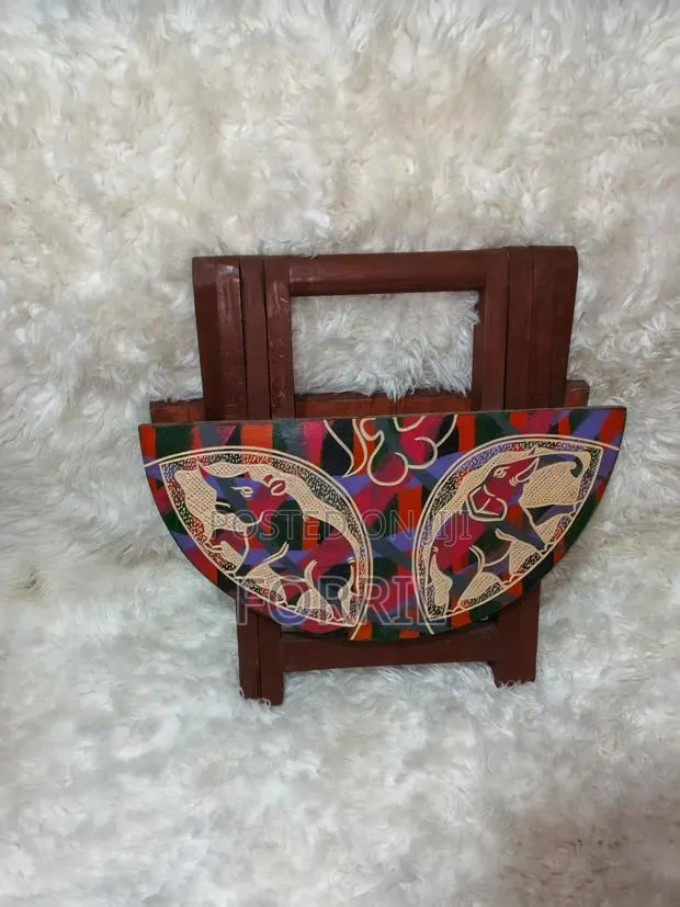 Hand Carved Foldable Table