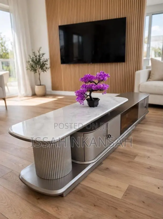 Oval Marble TVs Stand · Photo 1