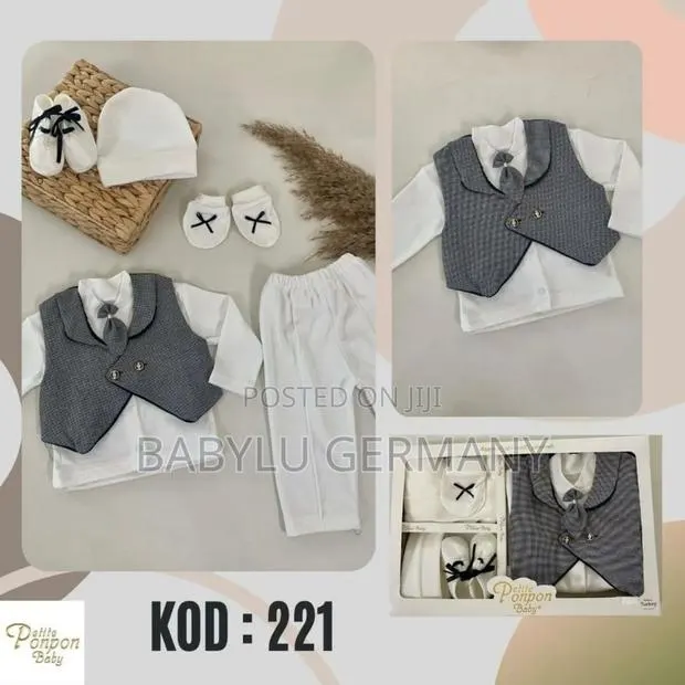 Baby Boy Christening, Baptism or Naming Ceremony Suit Set · Photo 1