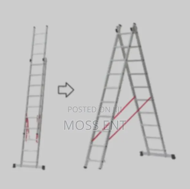 Ferral 2x17 Steps Elite 67 Double 5 Slide Ladder Aluminiu - Fer-022705 · Photo 1