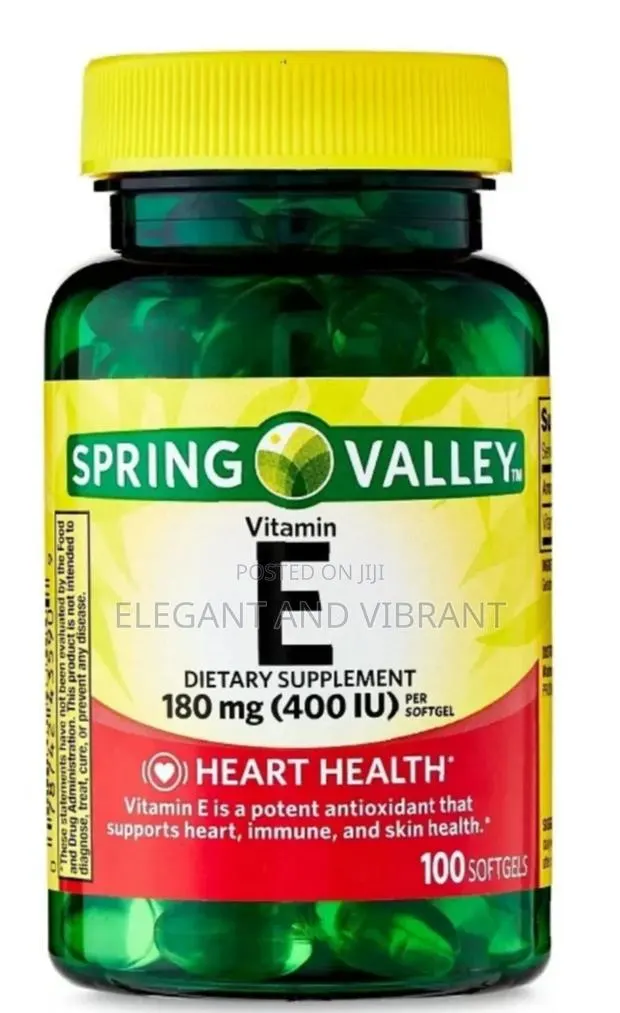 Vitamin E Heart Health Dietary Supplement Softgels, 180 Mg (400 Iu) · Photo 1
