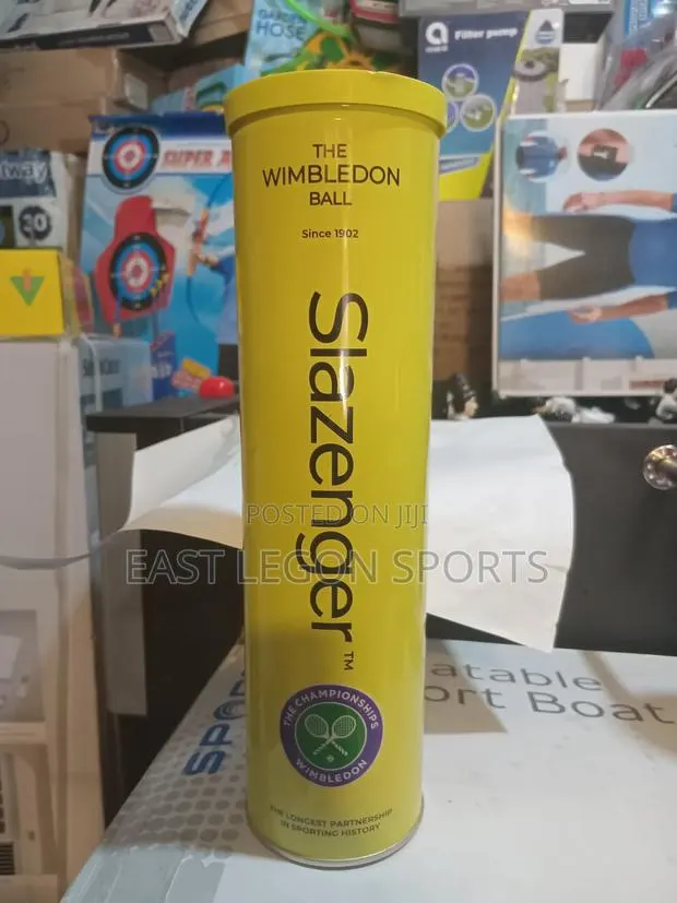 Slazenger Lawn Tennis Ball Wimbledon Version Can X 4 in 1 · Photo 1