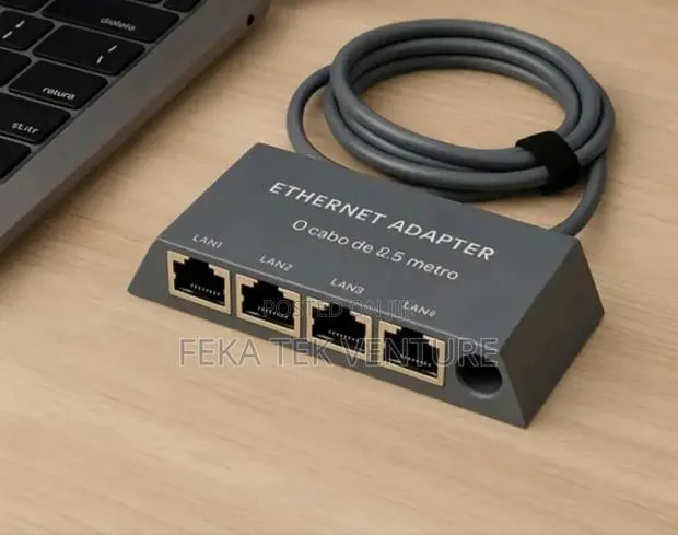 Starlink Gen 3 and Mini Ethernet 4 Port Adapter · Photo 1
