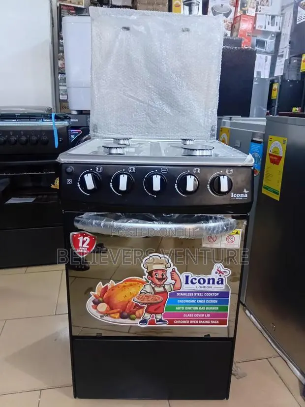 Icona 4 Burner Gas Cooker – Fast Efficient Cooking · Photo 1