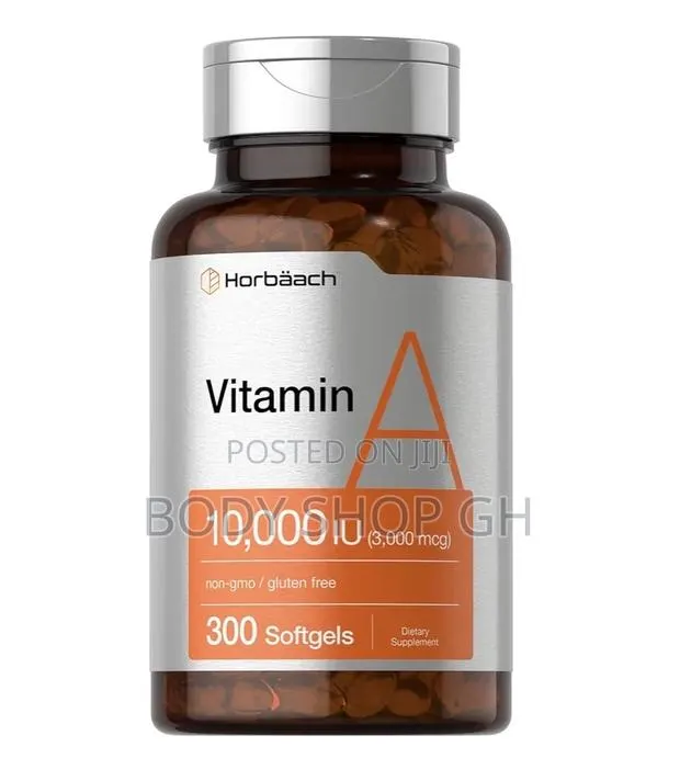 Horbäach Vitamin a 10000 Iu Softgels | 300 Count |Non-Gmo, Gluten Free · Photo 1