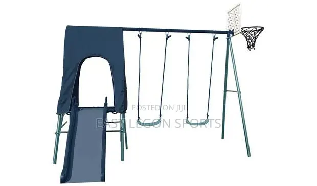 Swing With Slide New and Basketball Hoop Stand · Photo 2