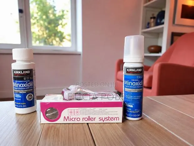 Kirkland Minoxidil 5% Solution + Foam + Micro Roller Set · Photo 1