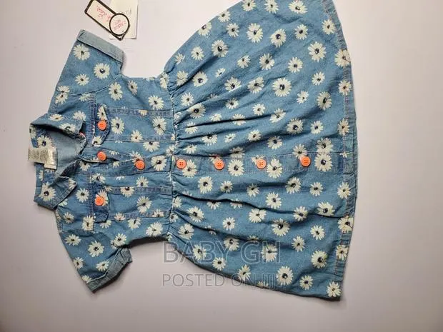 2 Piece Little Lass Denim Floral Dress · Photo 1