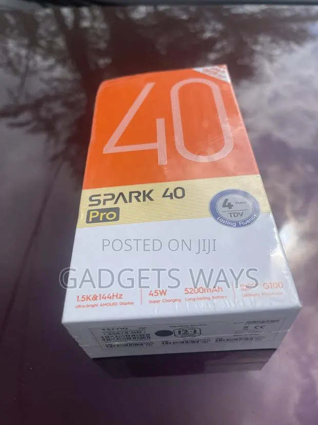 New Tecno Spark 40 Pro 256 GB Black · Photo 1