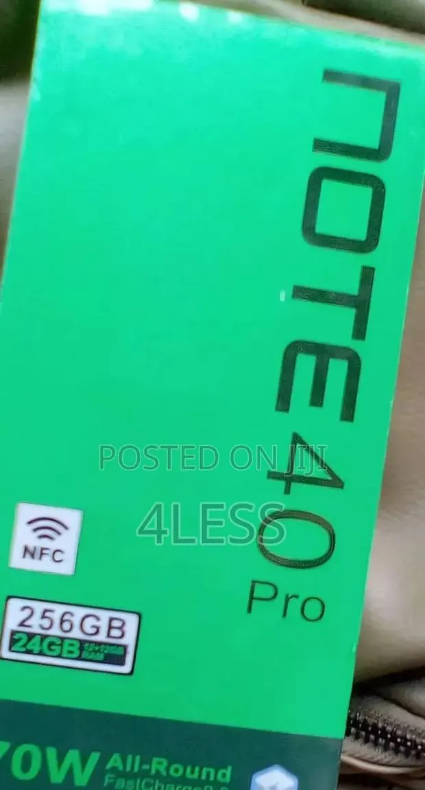 New Infinix Note 40 Pro 5G 256 GB Black · Photo 1