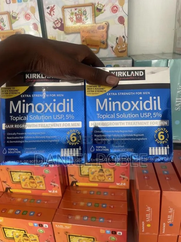 Kirkland 5% Minoxidil Hair Growth Solution – 6 Bottles · Photo 1