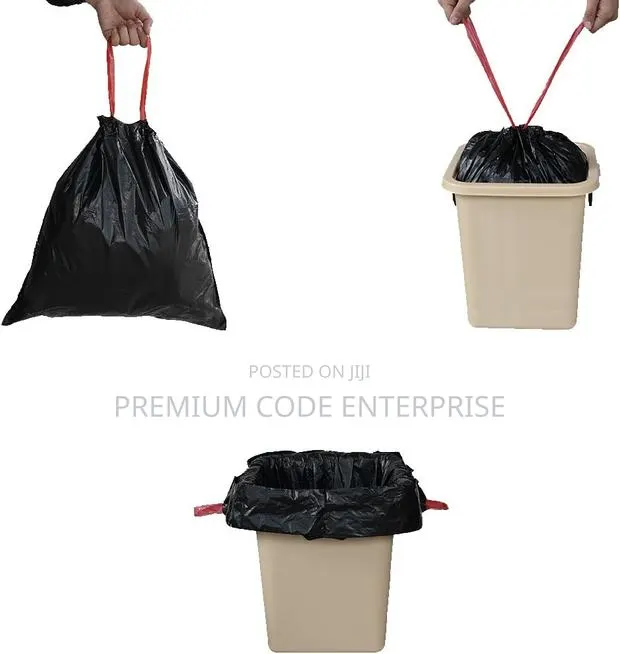60 Liter Easy Tie Garbage Bags(15pcs) - Brown, 60l · Photo 1
